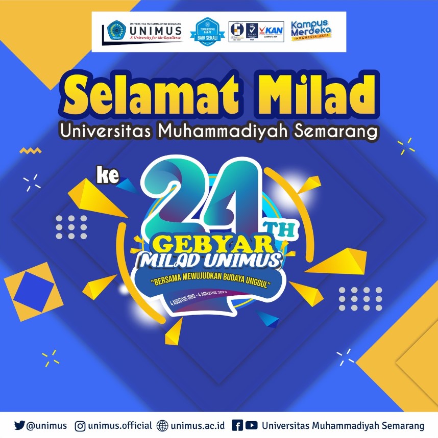 Selamat dan Sukses Milad Unimus yang ke-24